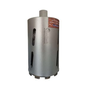 Carota Diamantata Uscata Ø162 cu segmenti Turbo, sudura Laser. Lungime: 300mm Diam.: 114mm